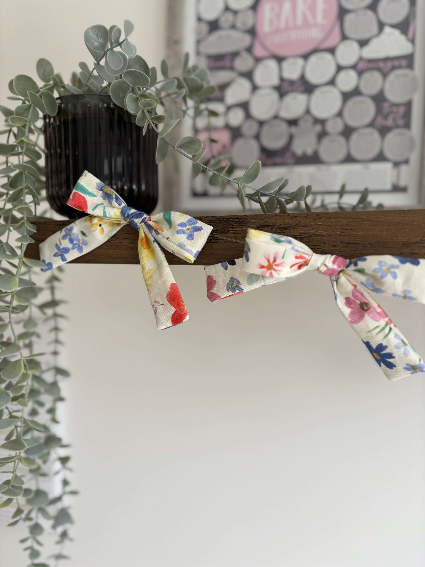 Spring Floral Bow Garland