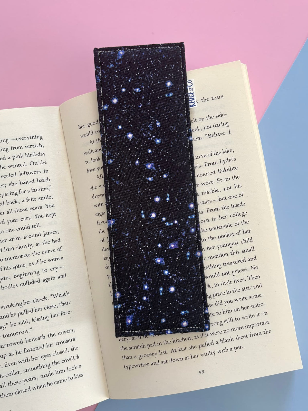 Night Sky Fabric Bookmark