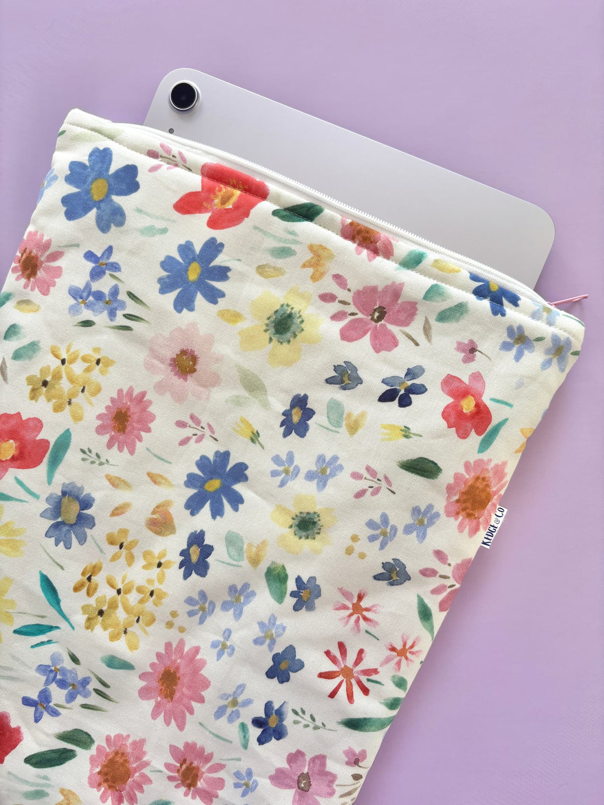 Floral Book and Tech Sleeve