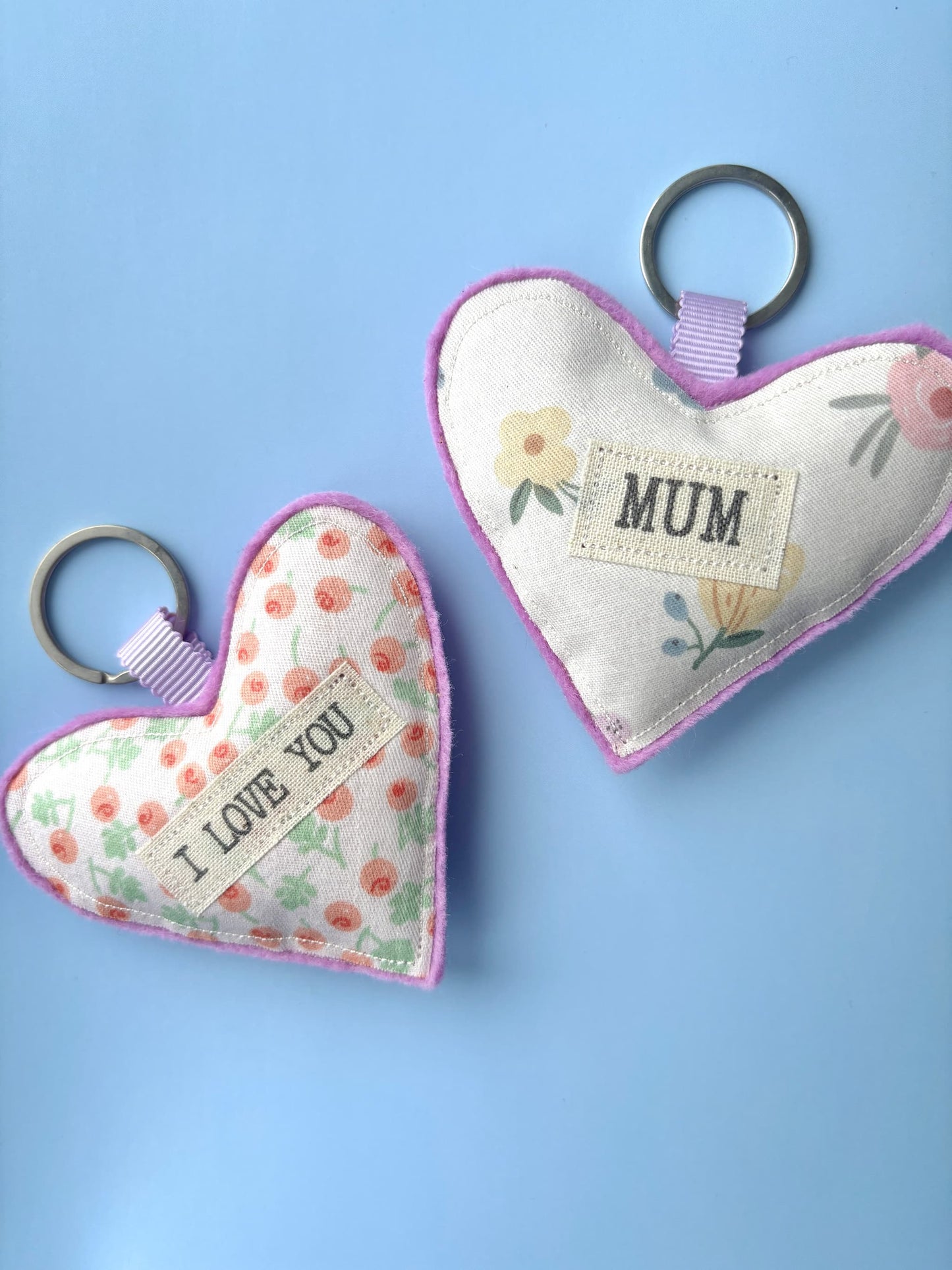 Heart Keyring - Purple