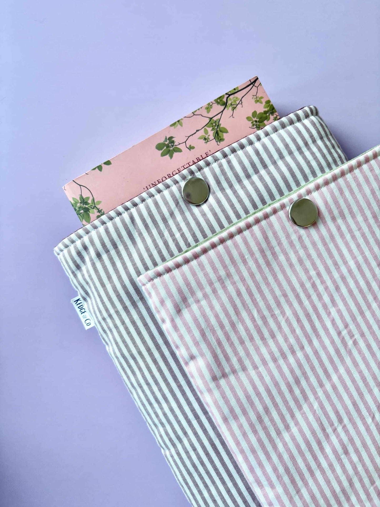 Design Your Own Striped Book Sleeve