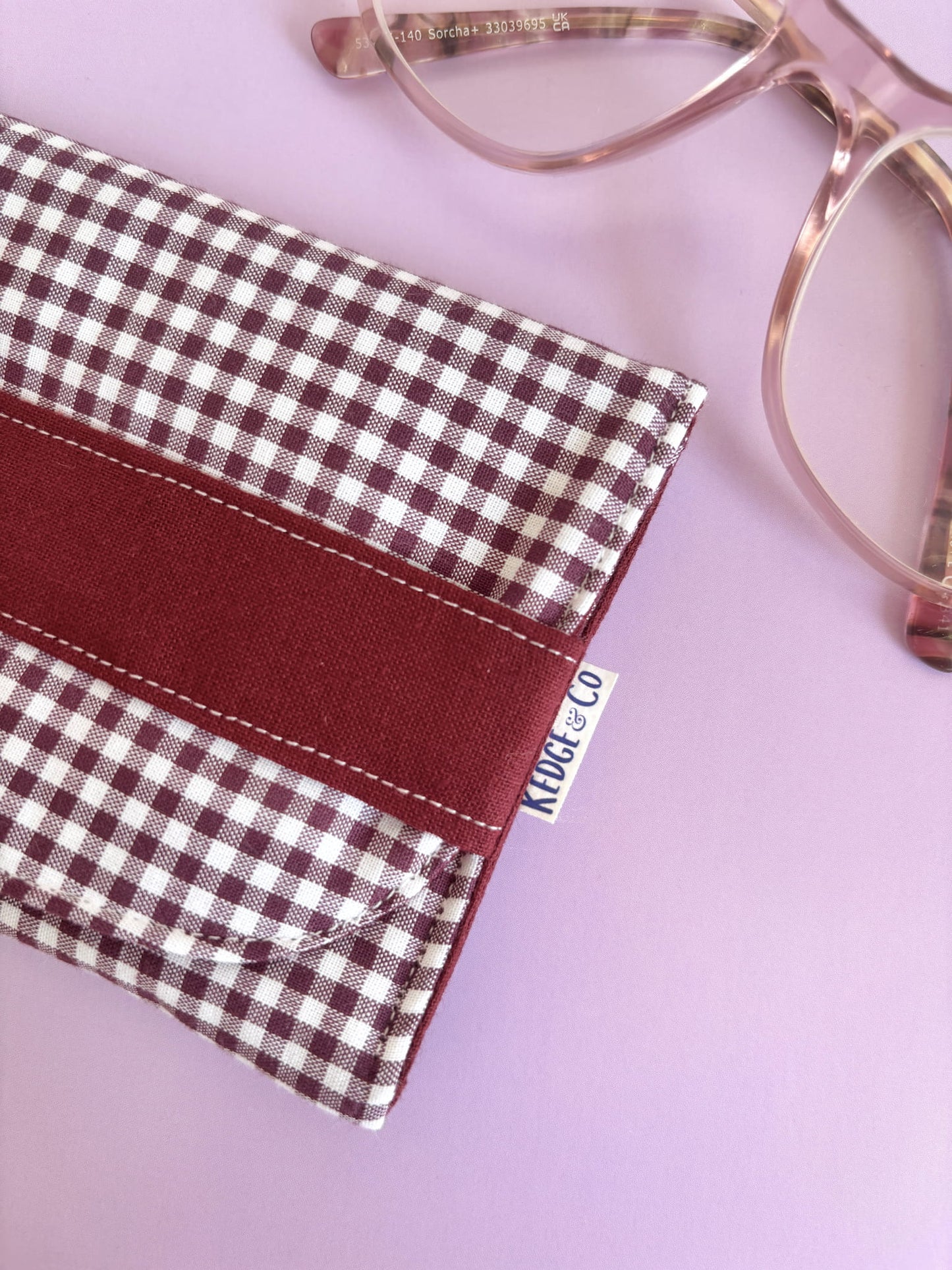 Design Your Own Gingham Glasses Case