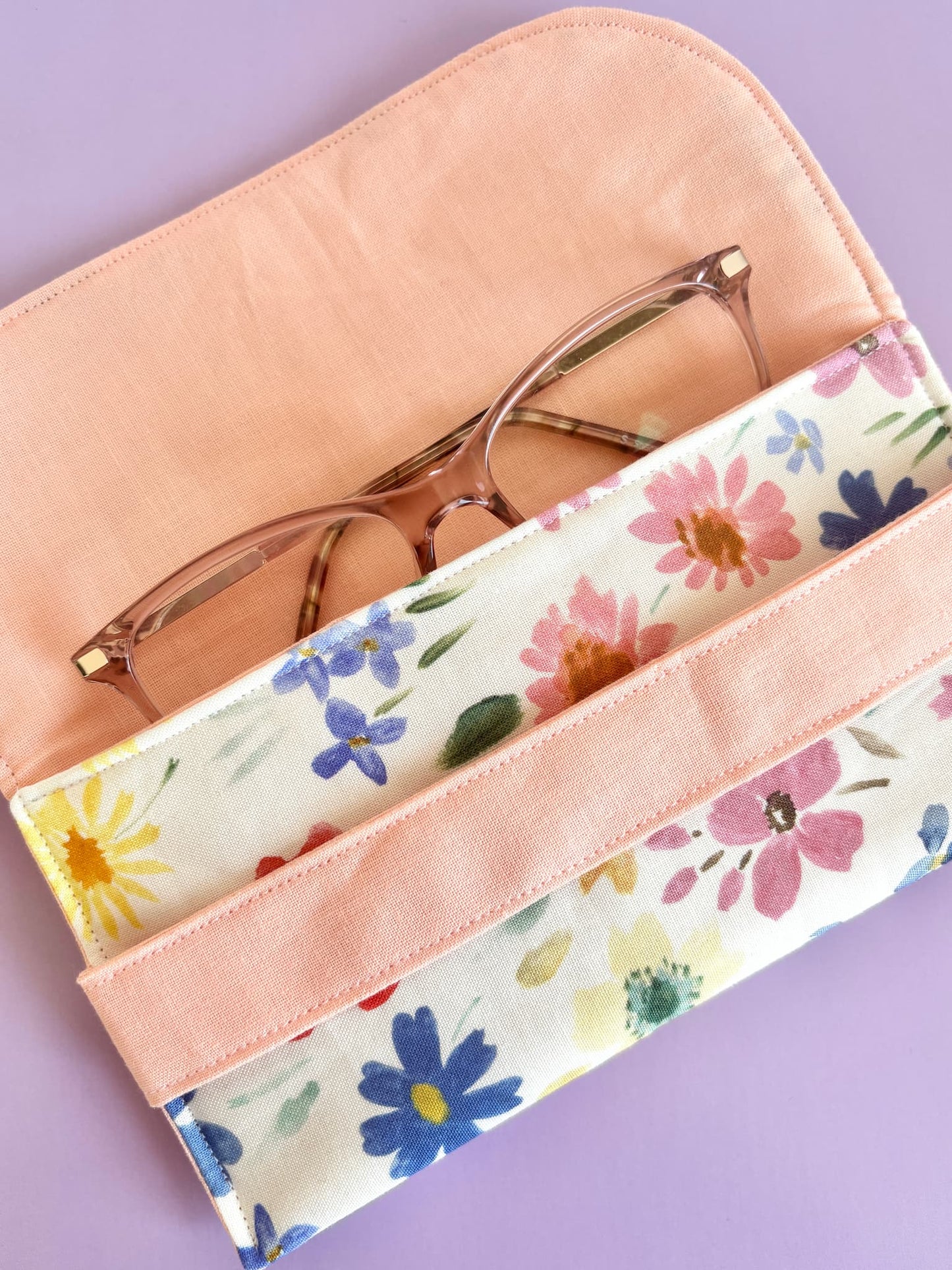 Design Your Own Floral Glasses Case