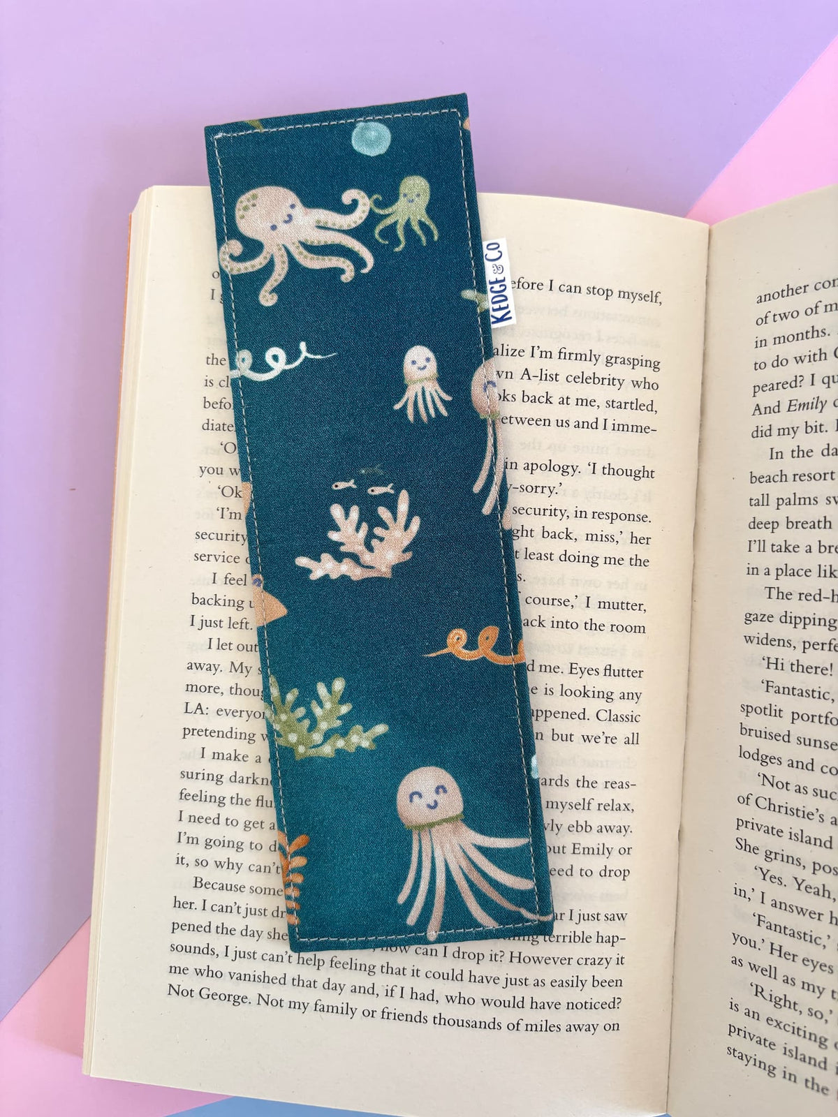 Under the Sea Fabric Bookmark