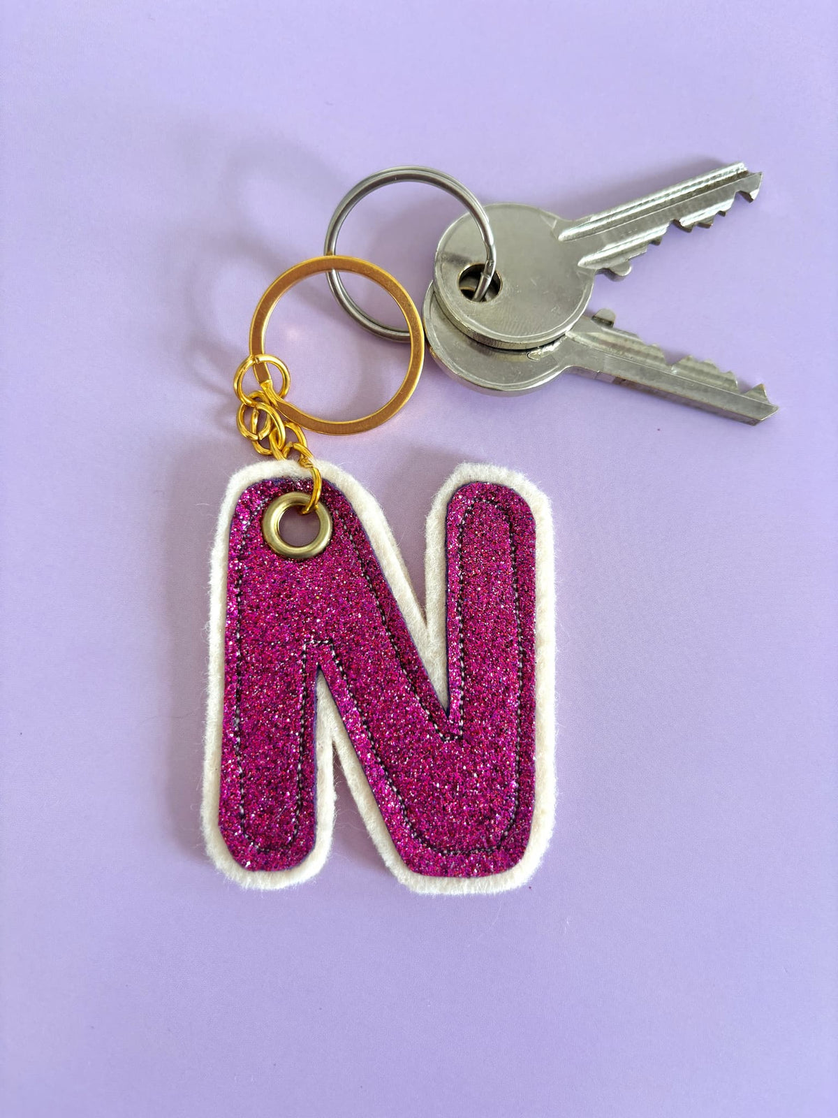 Pink N Glitter Keyring