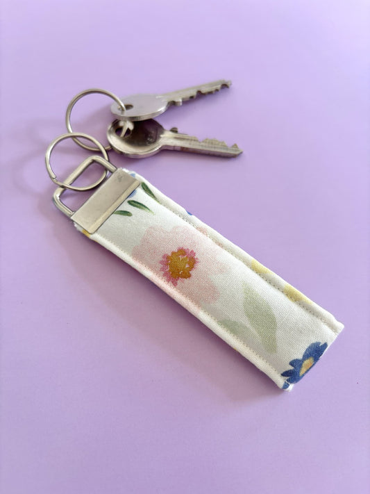 Small Floral Wristlet Keyring