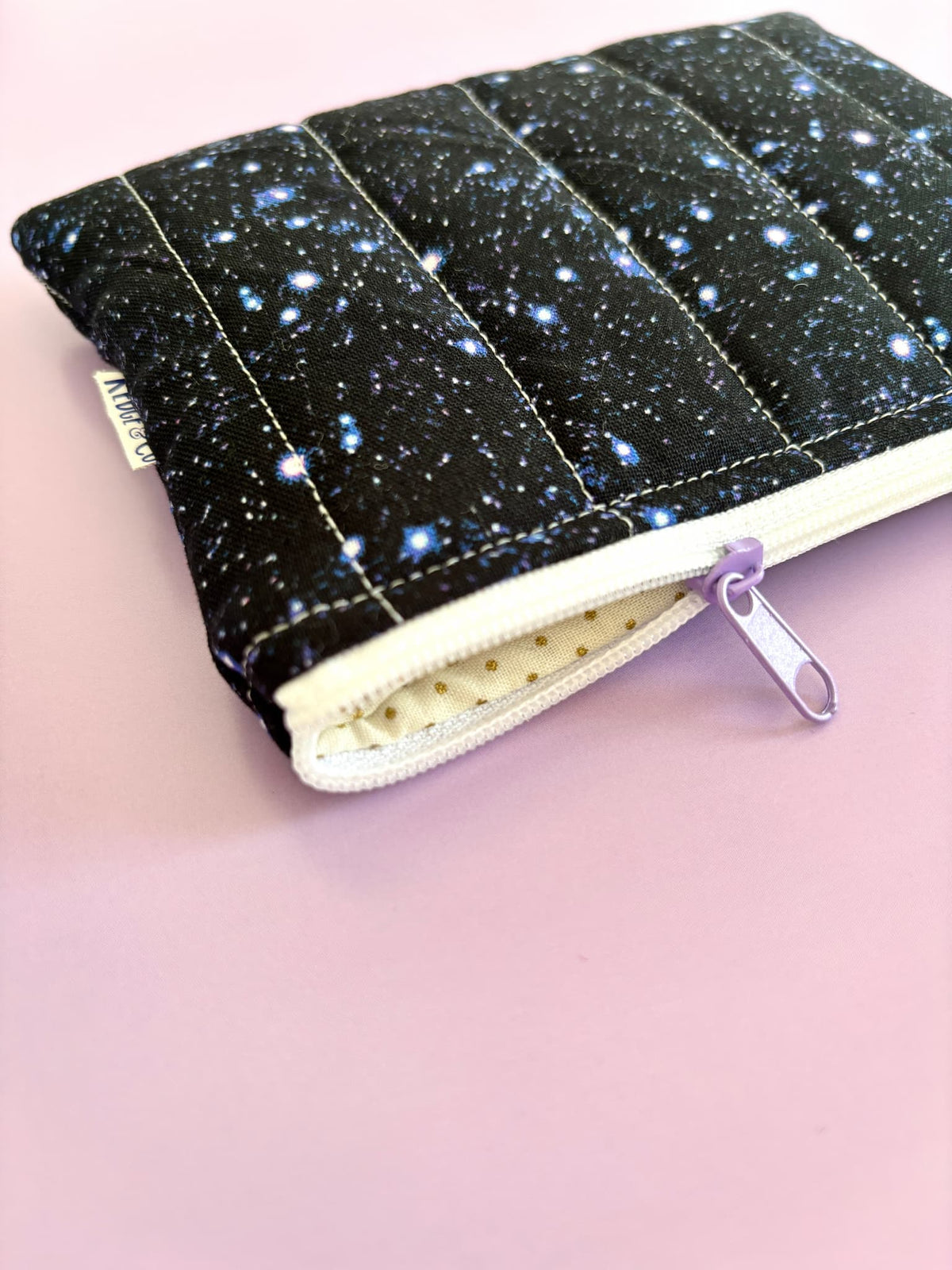 Night Sky Quilted Zip Purse