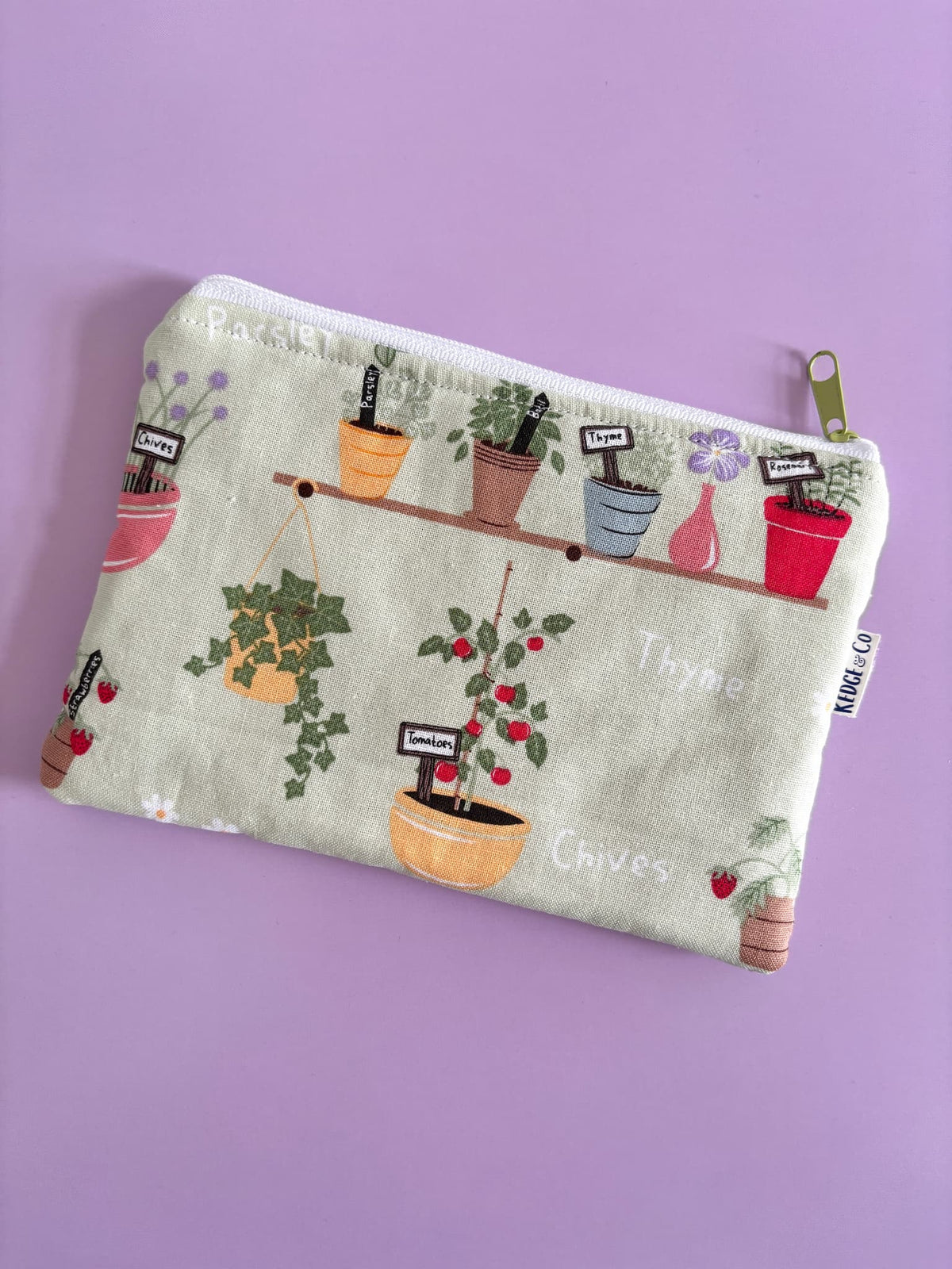 Plants Zip Purse