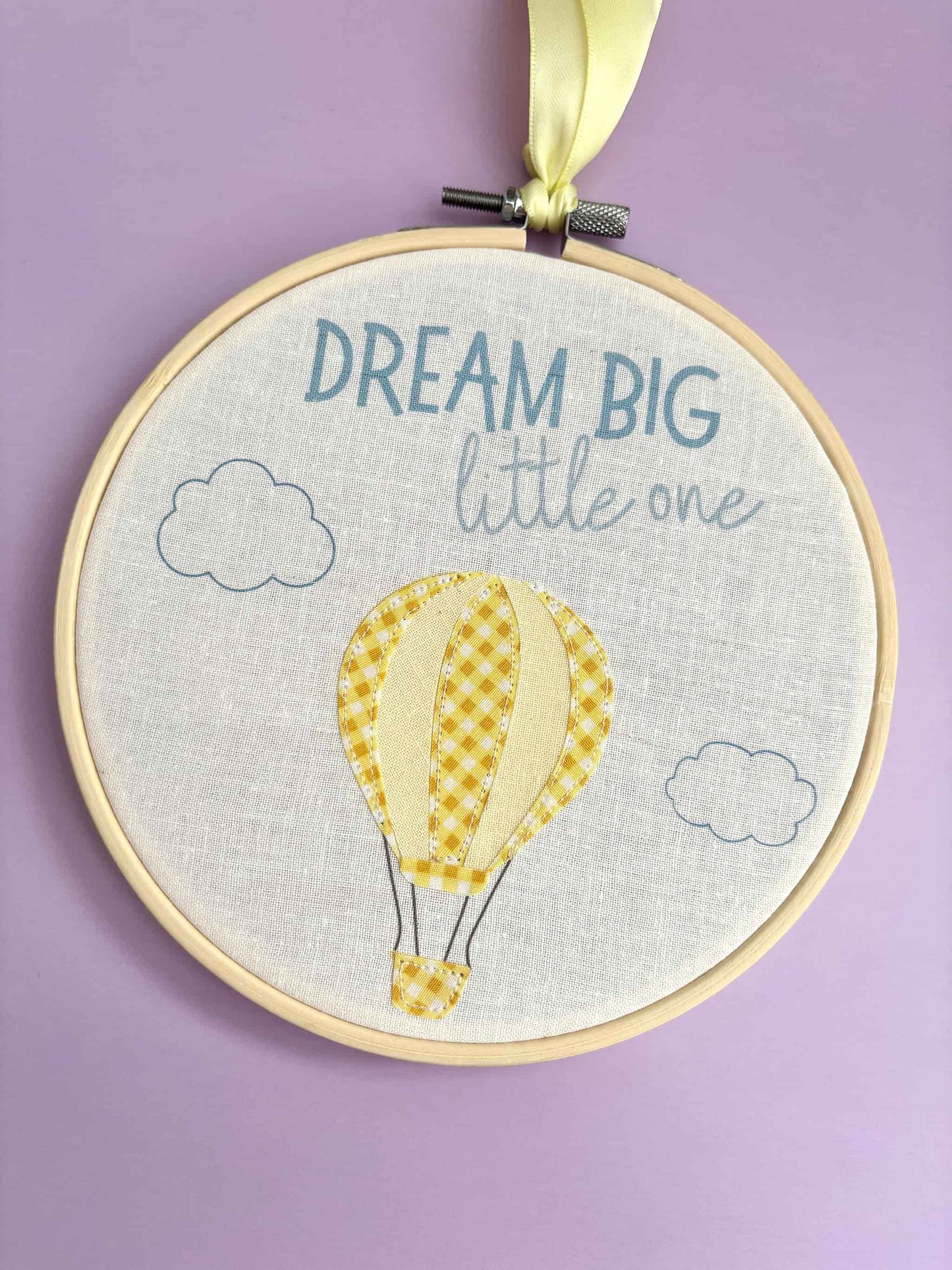 Hot Air Balloon Decorative Hoop