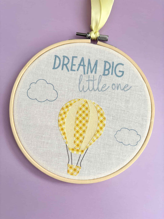 Hot Air Balloon Decorative Hoop