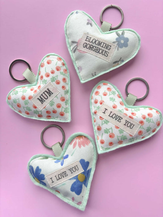 Heart Keyring - Green