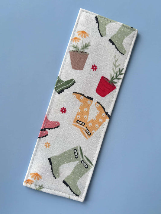 Wellies Fabric Bookmark